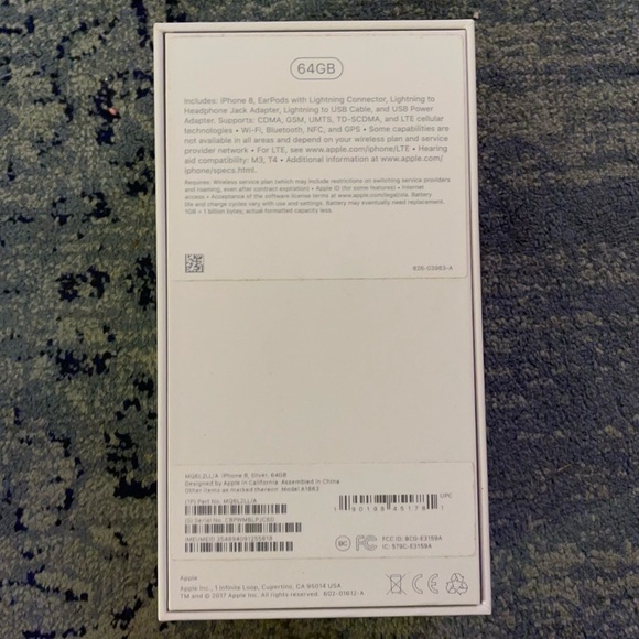 2/$10 Empty iPhone 8 Box - Picture 2 of 2